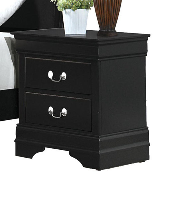 Mayville 2 Drawer Nightstand in Black 2147BK-4 - Home Furniture And More (Brentwood, MD)