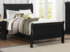 Mayville Twin Sleigh Bed in Black 2147TBK-1 - Home Furniture And More (Brentwood, MD)