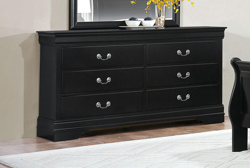 Mayville 6 Drawer Dresser in Black 2147BK-5 - Home Furniture And More (Brentwood, MD)