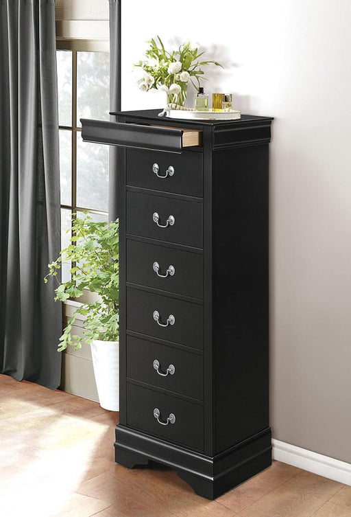 Mayville 6 Drawer Lingerie Chest in Black 2147BK-12 - Home Furniture And More (Brentwood, MD)