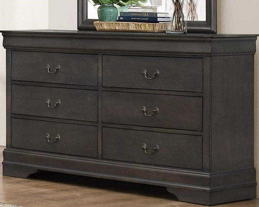 Mayville 6 Drawer Dresser in Gray 2147SG-5 - Home Furniture And More (Brentwood, MD)