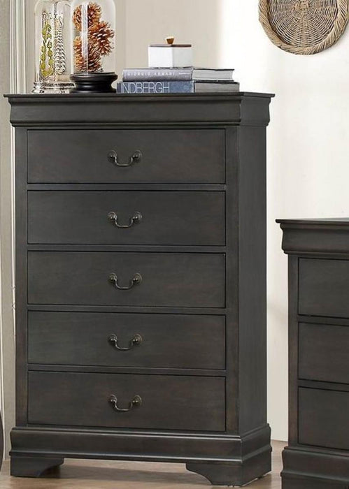 Mayville 5 Drawer Chest in Gray 2147SG-9 - Home Furniture And More (Brentwood, MD)