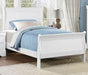Mayville Full Sleigh Bed in White 2147FW-1 - Home Furniture And More (Brentwood, MD)