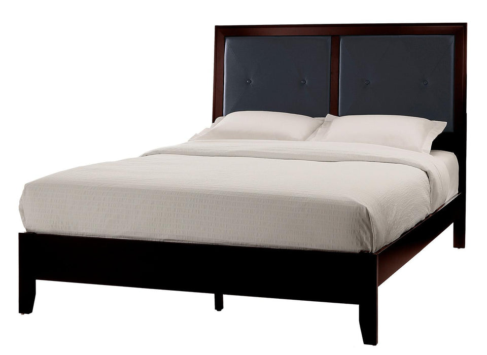 Edina Queen Panel Bed in Espresso-Hinted Cherry 2145-1 - Home Furniture And More (Brentwood, MD)