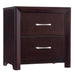 Edina 2 Drawer Nightstand in Espresso-Hinted Cherry 2145-4 - Home Furniture And More (Brentwood, MD)