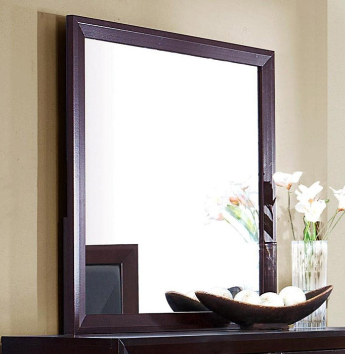 Edina Mirror in Espresso-Hinted Cherry 2145-6 - Home Furniture And More (Brentwood, MD)