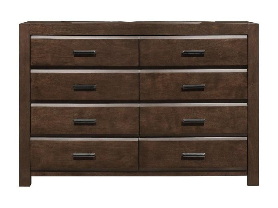 Erwan 8 Drawer Dresser in Dark Walnut 1961-5 - Home Furniture And More (Brentwood, MD)