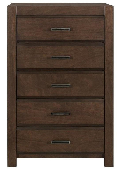 Erwan 5 Drawer Chest in Dark Walnut 1961-9 - Home Furniture And More (Brentwood, MD)
