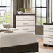 Pell 5 Drawer Chest in Espresso and White 1967W-9 - Home Furniture And More (Brentwood, MD)