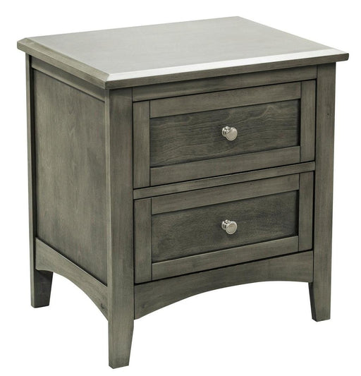 Garcia 2 Drawer Nightstand in Gray 2046-4 - Home Furniture And More (Brentwood, MD)