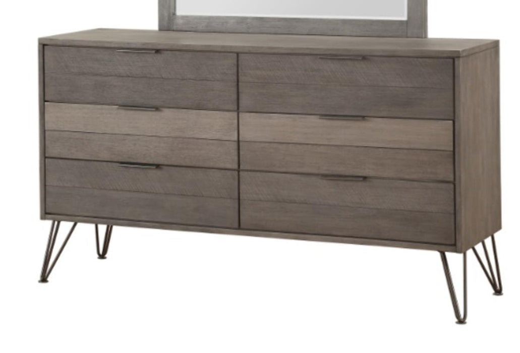 Urbanite Dresser in Tri-tone Gray 1604-5 - Home Furniture And More (Brentwood, MD)