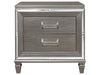 Tamsin Nightstand in Silver Grey Metallic 1616-4 - Home Furniture And More (Brentwood, MD)