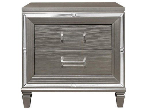 Tamsin Nightstand in Silver Grey Metallic 1616-4 - Home Furniture And More (Brentwood, MD)
