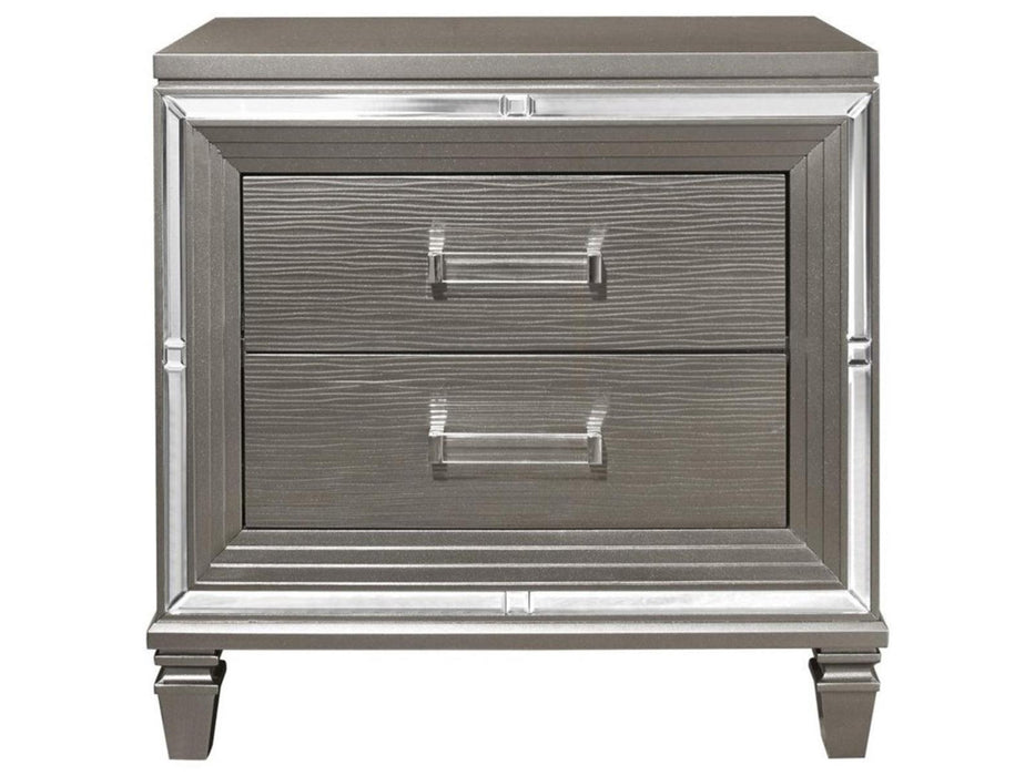 Tamsin Nightstand in Silver Grey Metallic 1616-4 - Home Furniture And More (Brentwood, MD)