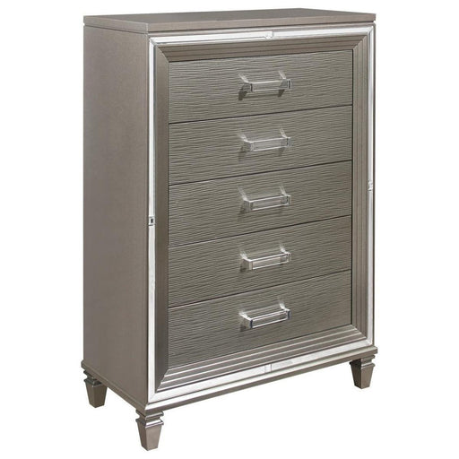 Tamsin Chest in Silver Grey Metallic 1616-9 - Home Furniture And More (Brentwood, MD)