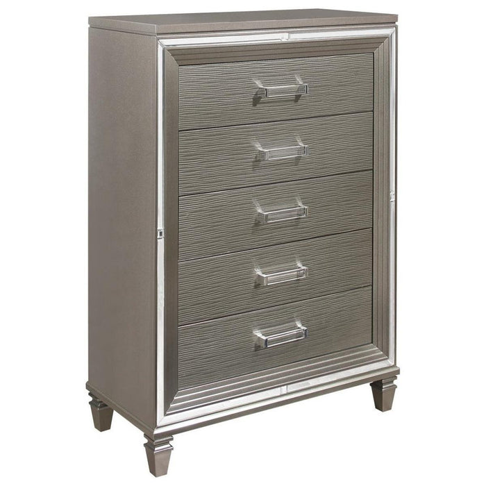 Tamsin Chest in Silver Grey Metallic 1616-9 - Home Furniture And More (Brentwood, MD)
