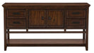 Frazier Park Server in Dark Cherry 1649-40 - Home Furniture And More (Brentwood, MD)