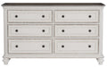 Baylesford Dresser in Two Tone 1624W-5 - Home Furniture And More (Brentwood, MD)