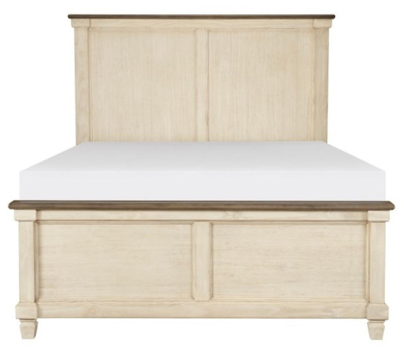 Weaver King Panel Bed in Antique White 1626K-1EK* - Home Furniture And More (Brentwood, MD)
