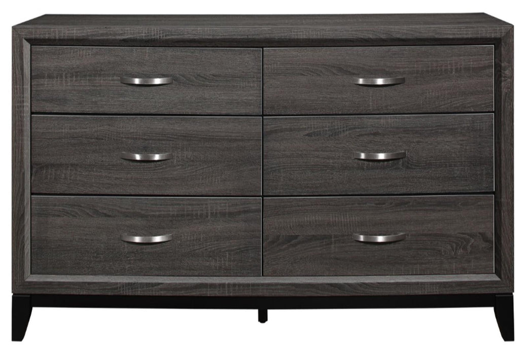Davi Dresser in Gray 1645-5 - Home Furniture And More (Brentwood, MD)