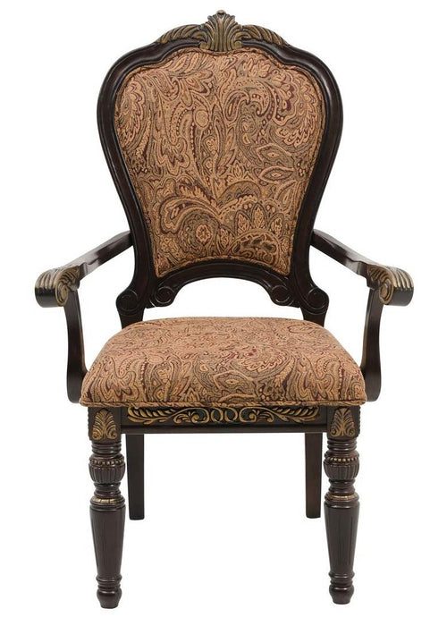 Russian Hill Arm Chair in Cherry (Set of 2) - Home Furniture And More (Brentwood, MD)