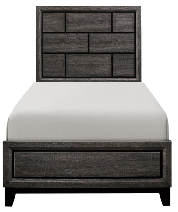 Davi Twin Panel Bed in Gray 1645T-1* - Home Furniture And More (Brentwood, MD)