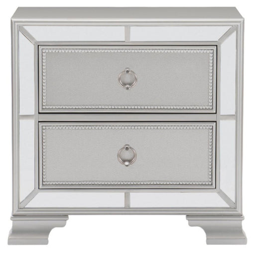 Avondale Nightstand in Silver 1646-4 - Home Furniture And More (Brentwood, MD)