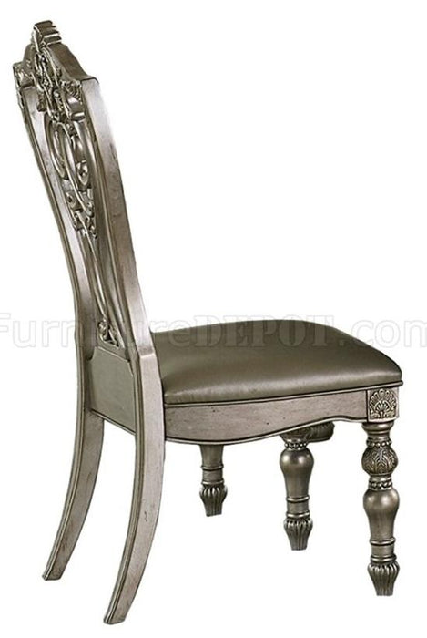 Catalonia Side Chair in Platinum Gold (Set of 2) - Home Furniture And More (Brentwood, MD)
