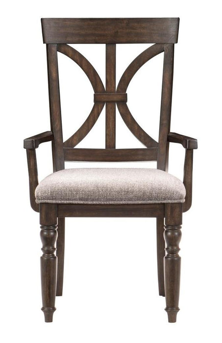 Cardano Arm Chair in Charcoal (Set of 2) - Home Furniture And More (Brentwood, MD)