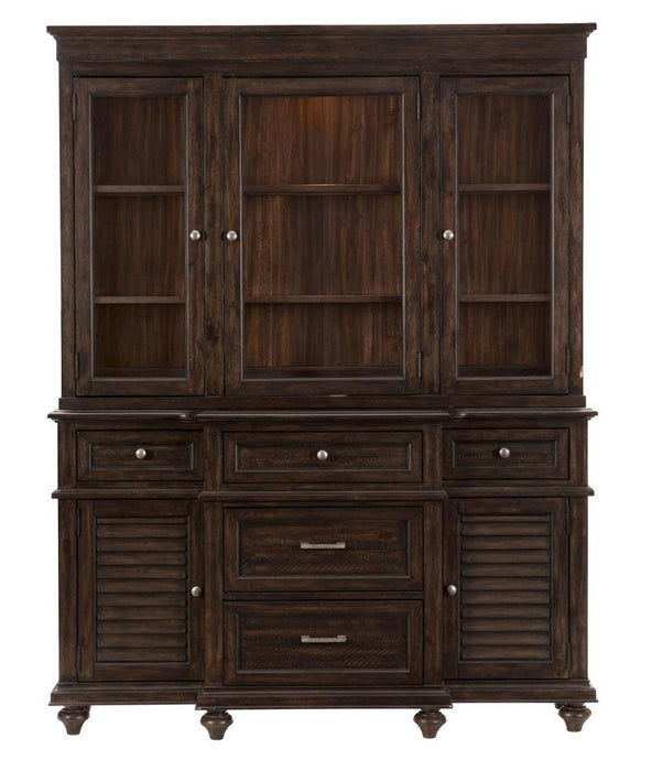 Cardano Buffet & Hutch in Charcoal 1689-50* - Home Furniture And More (Brentwood, MD)