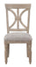 Cardano Side Chair in Light Brown (Set of 2) - Home Furniture And More (Brentwood, MD)