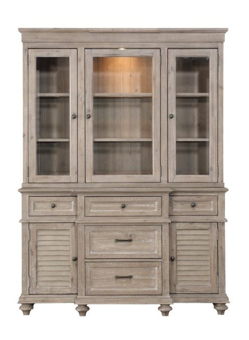 Cardano Buffet & Hutch in Light Brown 1689BR-50* - Home Furniture And More (Brentwood, MD)