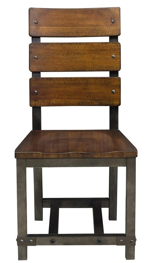 Holverson Side Chair in Rustic Brown (Set of 2) - Home Furniture And More (Brentwood, MD)
