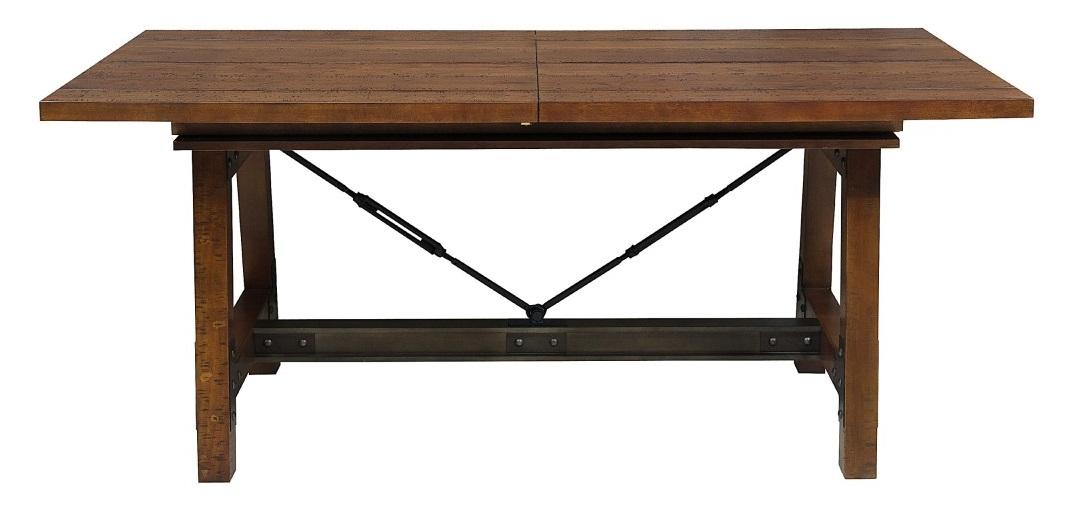 Holverson Dining Table in Rustic Brown 1715-94 - Home Furniture And More (Brentwood, MD)