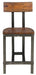 Holverson Counter Height Chair in Rustic Brown (Set of 2) - Home Furniture And More (Brentwood, MD)