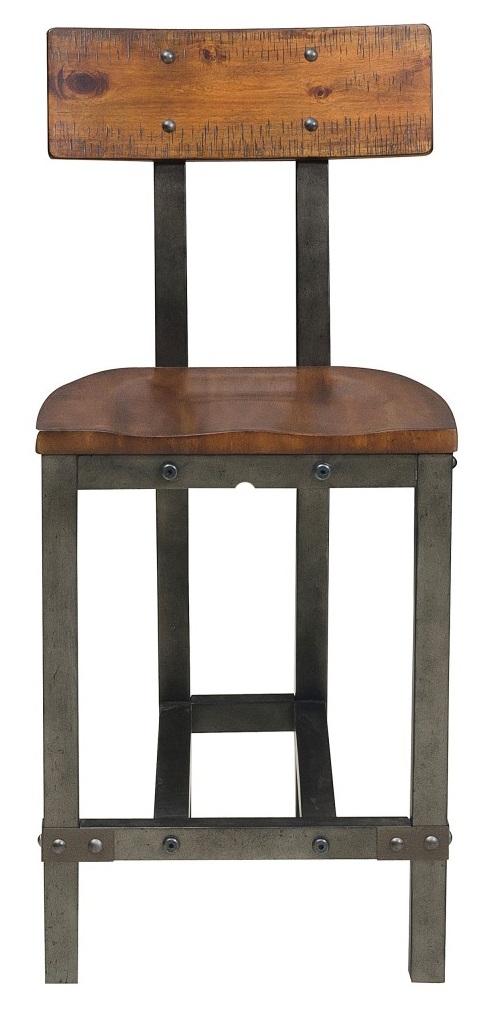 Holverson Counter Height Chair in Rustic Brown (Set of 2) - Home Furniture And More (Brentwood, MD)