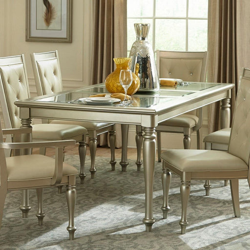 Celandine Dining Table in Silver 1928-78NG - Home Furniture And More (Brentwood, MD)