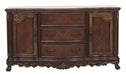 Deryn Park Buffet/Server in Dark Cherry 2243-55 - Home Furniture And More (Brentwood, MD)