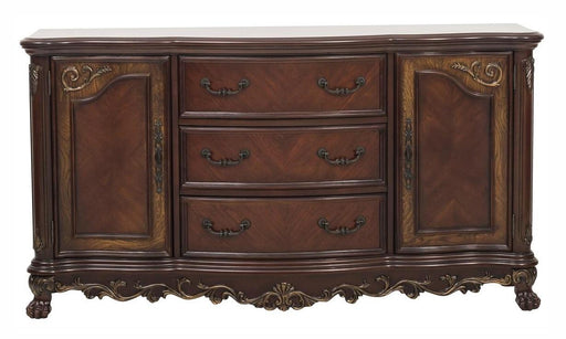 Deryn Park Buffet/Server in Dark Cherry 2243-55 - Home Furniture And More (Brentwood, MD)