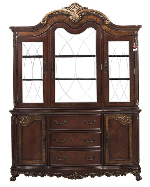 Deryn Park Buffet and Hutch in Dark Cherry 2243-50* - Home Furniture And More (Brentwood, MD)