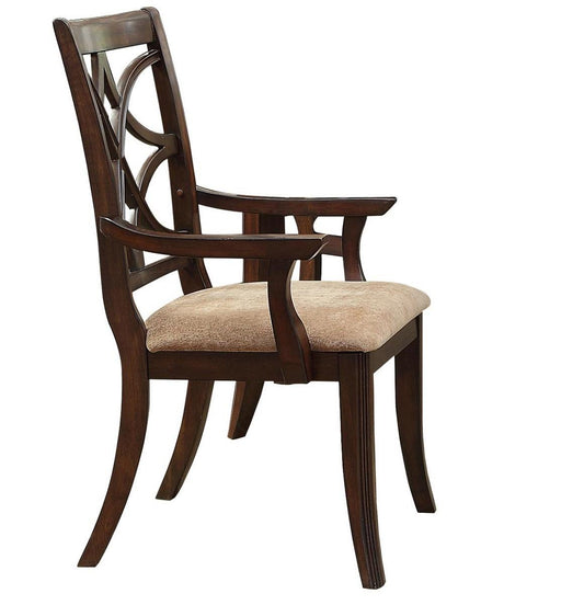 Keegan Arm Chair in Cherry (Set of 2) - Home Furniture And More (Brentwood, MD)