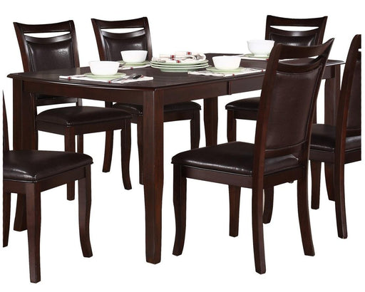 Maeve Dining Table in Dark Cherry 2547-72 - Home Furniture And More (Brentwood, MD)