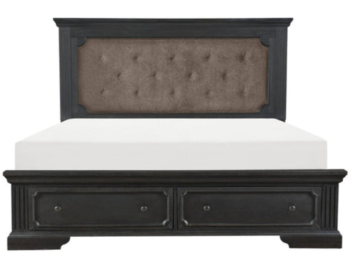 Bolingbrook Queen Upholstered Storage Platform Bed in Coffee 1647-1* - Home Furniture And More (Brentwood, MD)