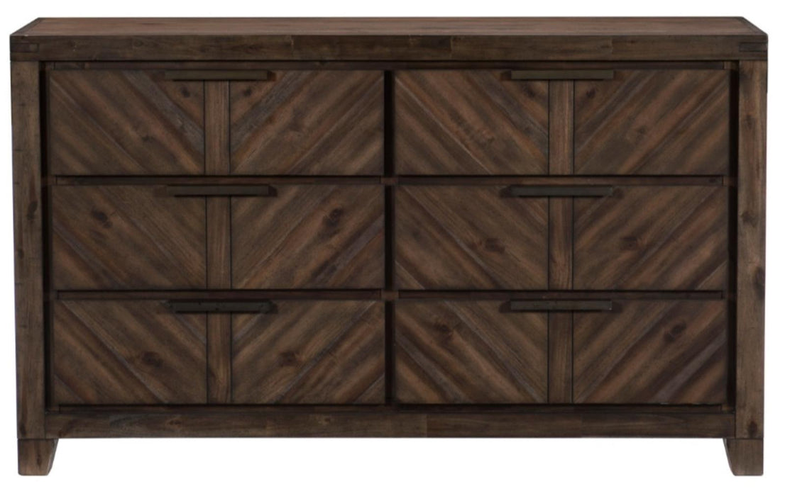 Parnell Dresser in Rustic Cherry 1648-5 - Home Furniture And More (Brentwood, MD)