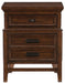 Frazier Nightstand in Dark Cherry 1649-4 - Home Furniture And More (Brentwood, MD)