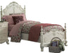 Cinderella Twin Poster Bed in Antique White 1386TNW-1* - Home Furniture And More (Brentwood, MD)