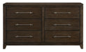 Griggs Dresser in Dark Brown 1669-5 - Home Furniture And More (Brentwood, MD)