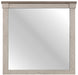 Arcadia Mirror in White & Weathered Gray 1677-6 - Home Furniture And More (Brentwood, MD)