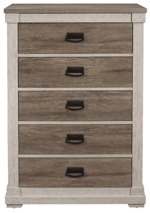 Arcadia Chest in White & Weathered Gray 1677-9 - Home Furniture And More (Brentwood, MD)