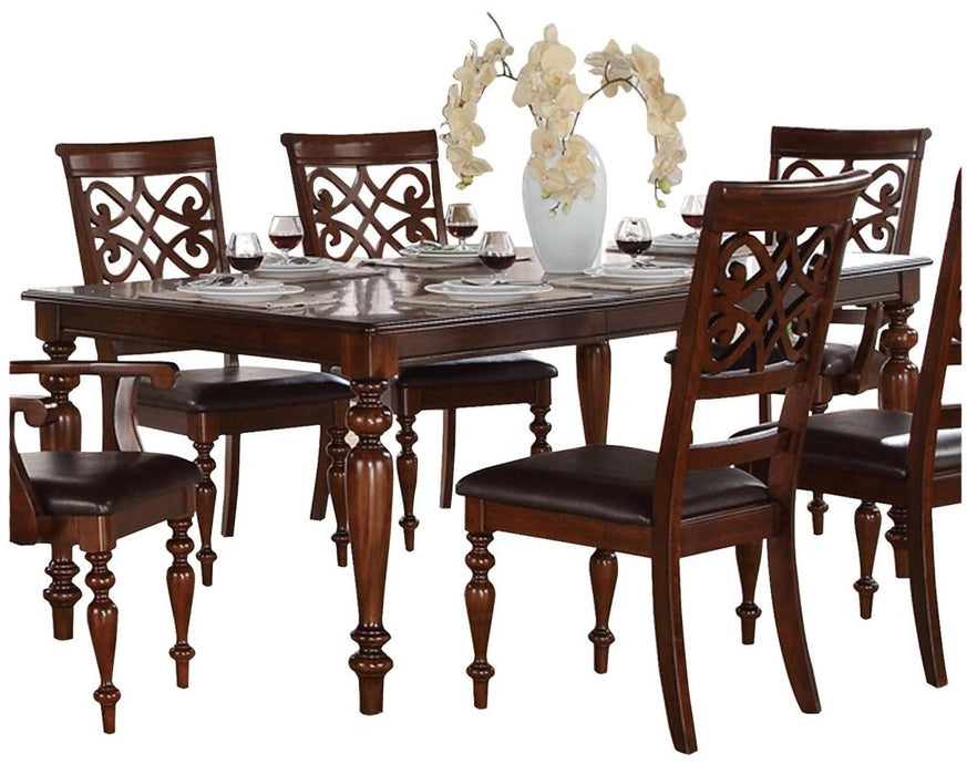 Creswell Dining Table in Dark Cherry 5056-78 - Home Furniture And More (Brentwood, MD)